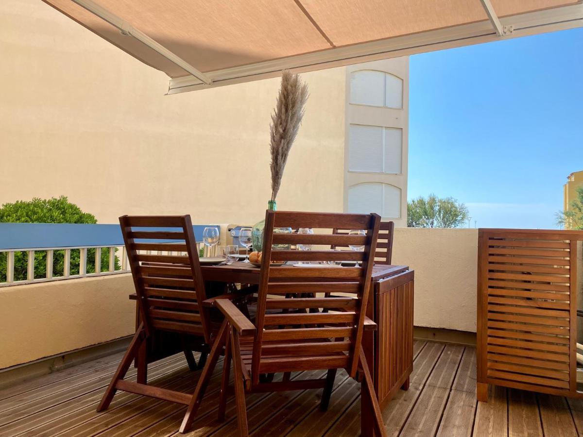 Appartement Terrasse vue mer 2 pièces à Leucate avec piscine Extérieur photo