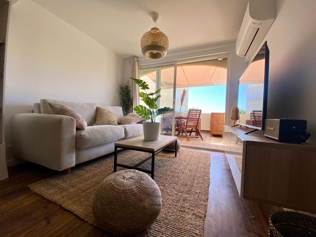 Appartement Terrasse vue mer 2 pièces à Leucate avec piscine Extérieur photo