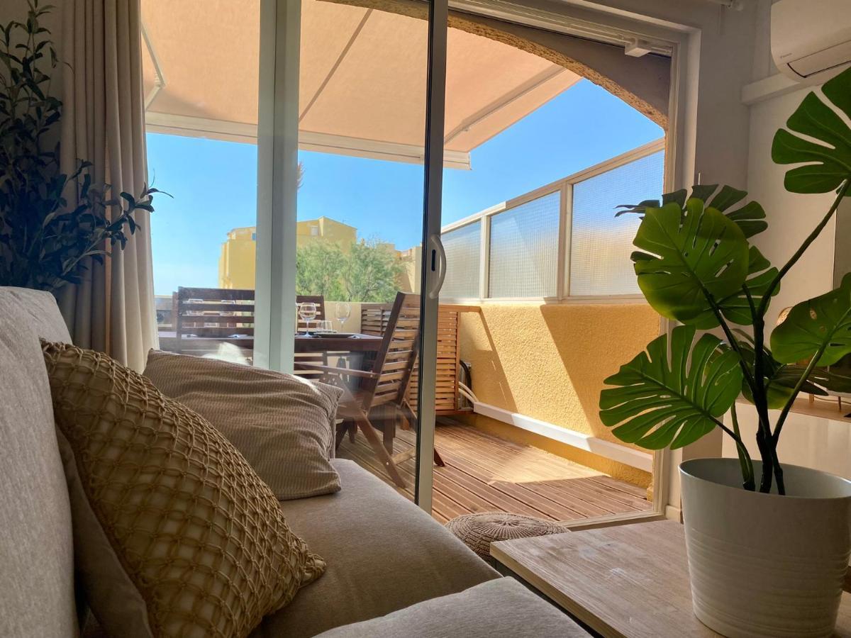 Appartement Terrasse vue mer 2 pièces à Leucate avec piscine Extérieur photo